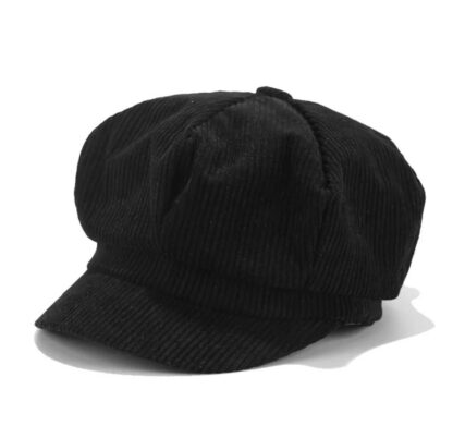 Cotton Corduroy Newsboy Cap - Image 8