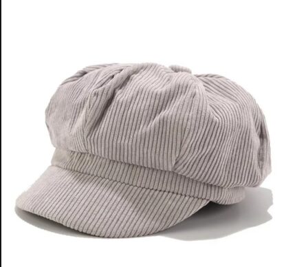 Cotton Corduroy Newsboy Cap - Image 9