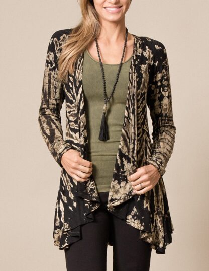 Rayon Knit Tiedye Jacket - Image 6