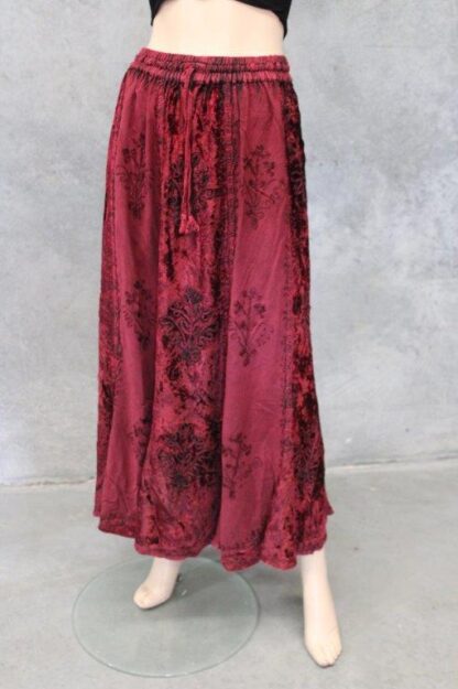 Velvet Rayon Bias Godet Skirt IN 4 COLOURS!