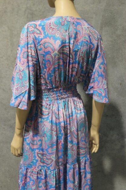Artsilk Sari Maxi Dress w Lace Up Bodice and Pockets BEAUTIFUL NEW PRINTS! - Image 15