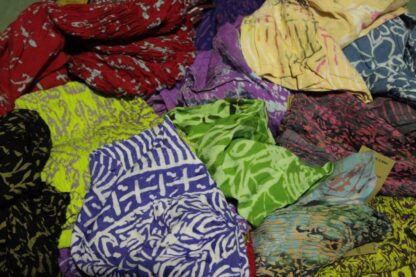 Sarong Print Holiday Poncho  SHORT- ASSORTED - Image 6