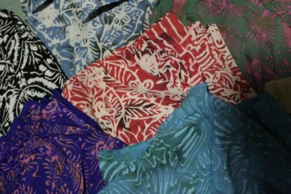 Sarong Print Holiday Poncho  SHORT- ASSORTED - Image 5