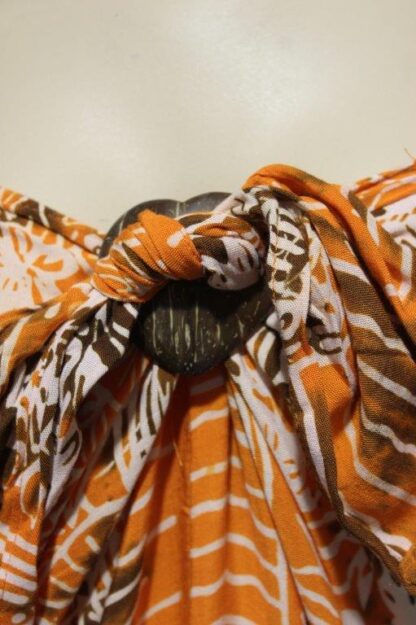 Wax Batik Tie Up Sarong Dress w Elastic - Image 3