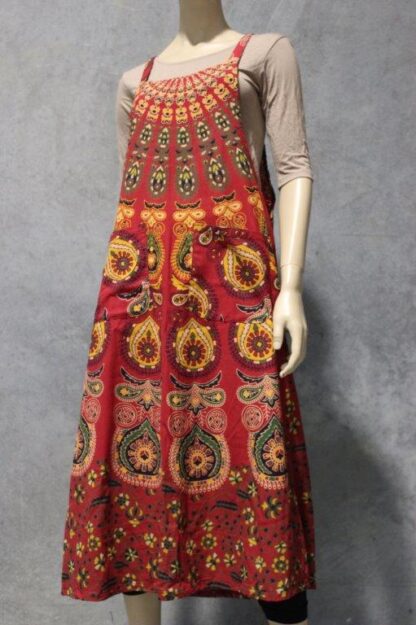 Mandala Print Cotton Overalls Dress - Image 2