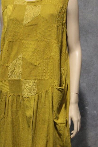 Patch Tulip Rough Cotton Dress w Pockets - Image 10