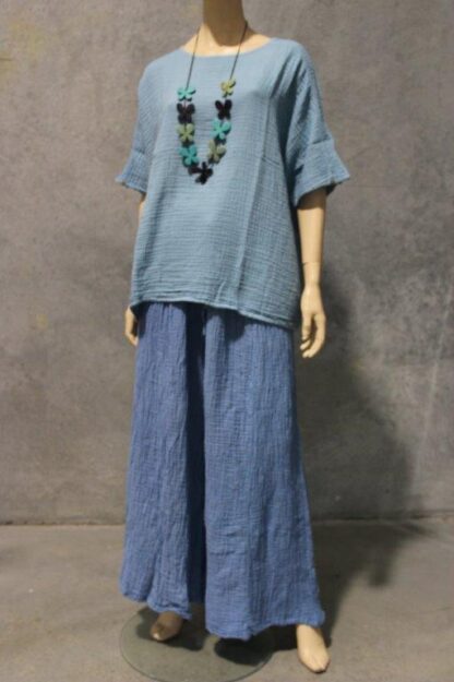 Cheesecloth Cotton Wide Leg Pants NOW IN 4 COLS! - Image 5