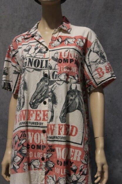 Flour Print Shirtdress Midi Length (2 PRINTS) - Image 4