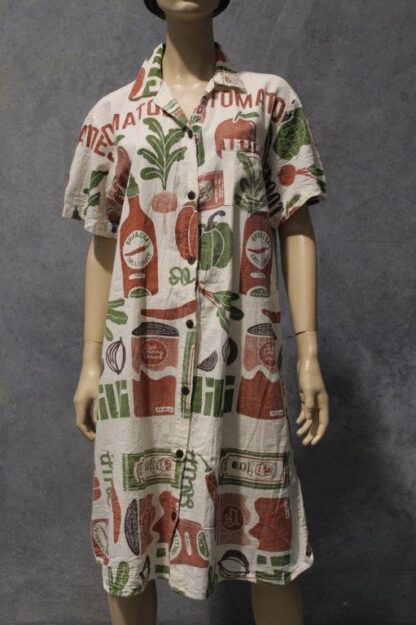 Flour Print Shirtdress Midi Length (2 PRINTS) - Image 8