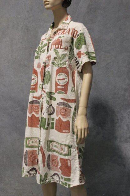 Flour Print Shirtdress Midi Length (2 PRINTS) - Image 9
