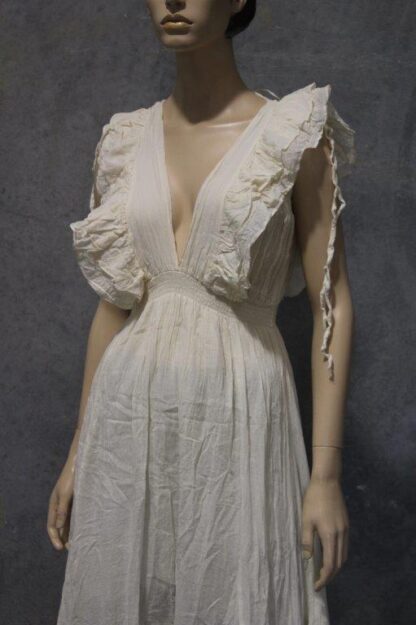 Ruffle Bodice Calico Midi Dress - Image 4