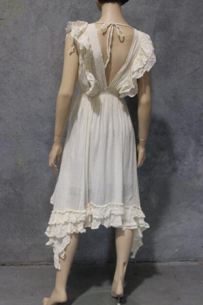 Ruffle Bodice Calico Midi Dress - Image 5