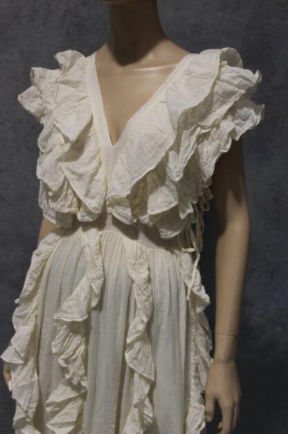 Calico Vertical Ruffle Maxi Dress - Image 7