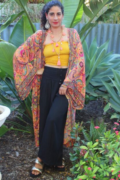 ARTSILK Kimono Long w Pockets BEAUTIFUL NEW PRINTS!
