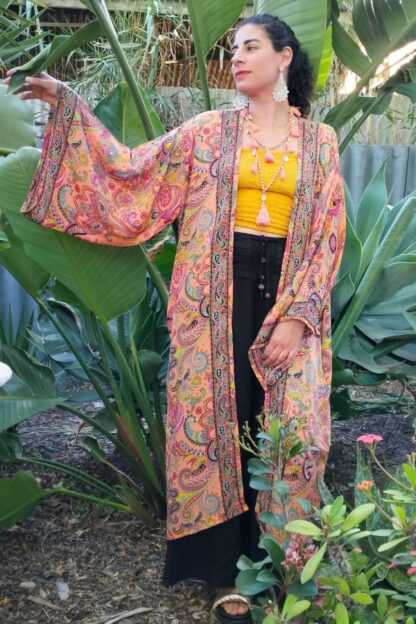 ARTSILK Kimono Long w Pockets BEAUTIFUL NEW PRINTS! - Image 4