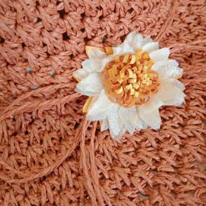 Crochet Lace Paper Raffia Hat - Flower B BACK IN 4 COLS! - Image 6