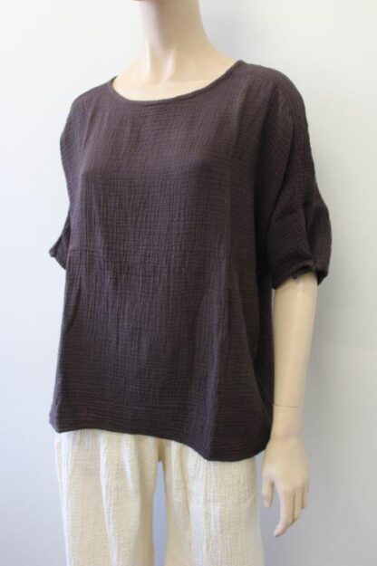 Cheesecloth Square Top W Button Trim - Image 3