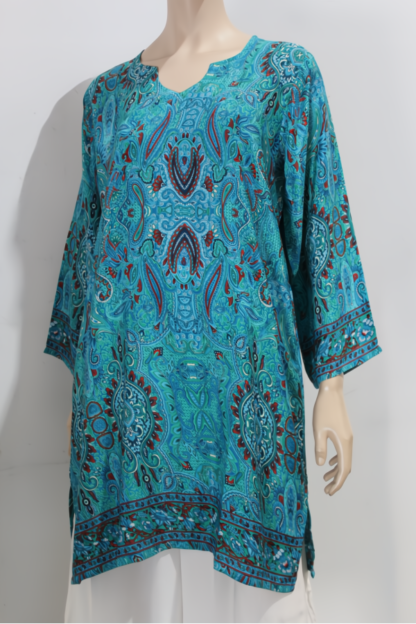 Artsilk Sari Knee Length Kurta