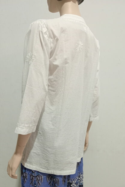 Hand Embroidered Pintuck Lucknowi Kurta LOTS OF SIZES - Image 4