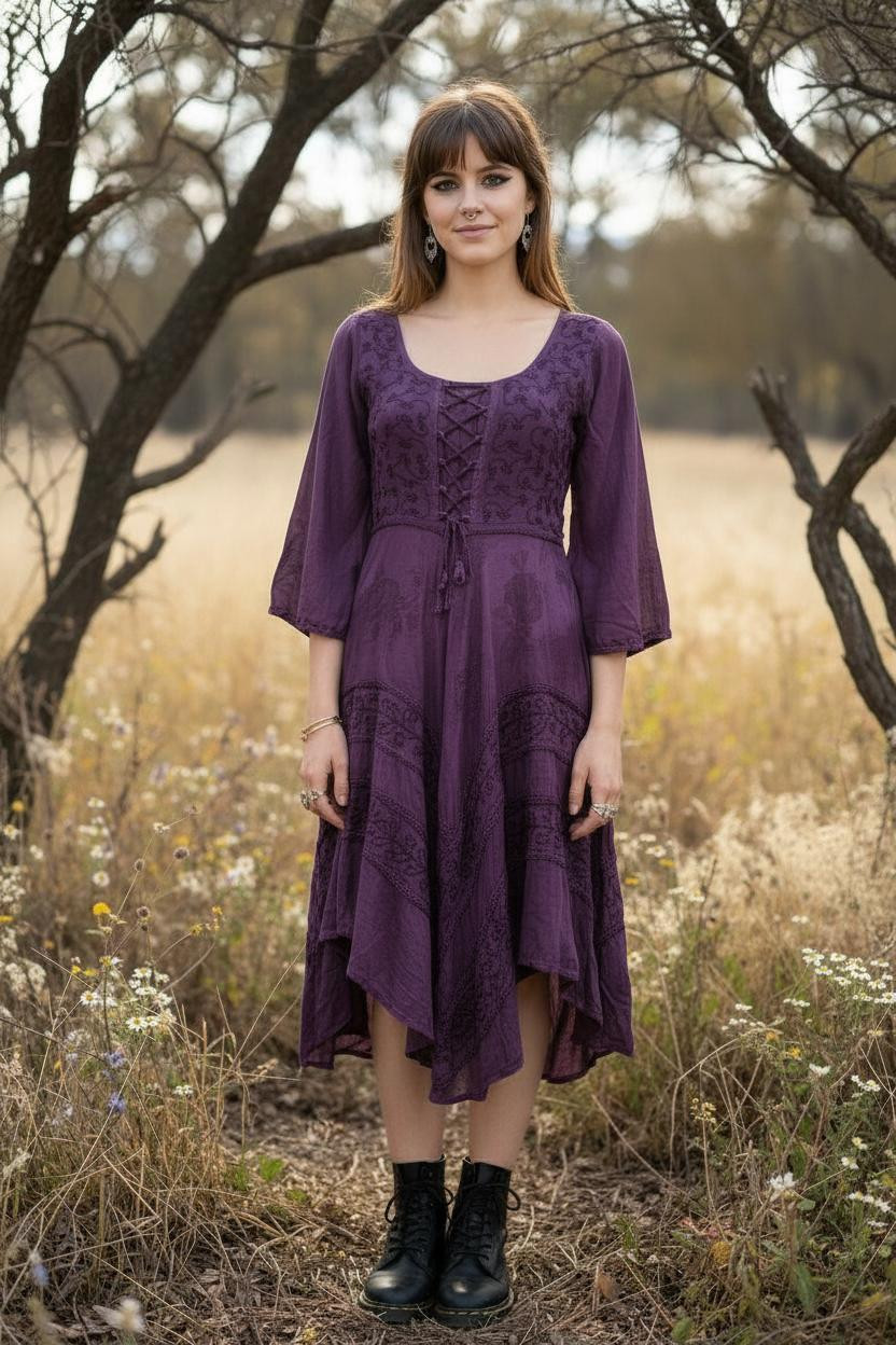 Lace Up Stevie Dress Long Sleeves NEW COLS ADDED! - Image 2