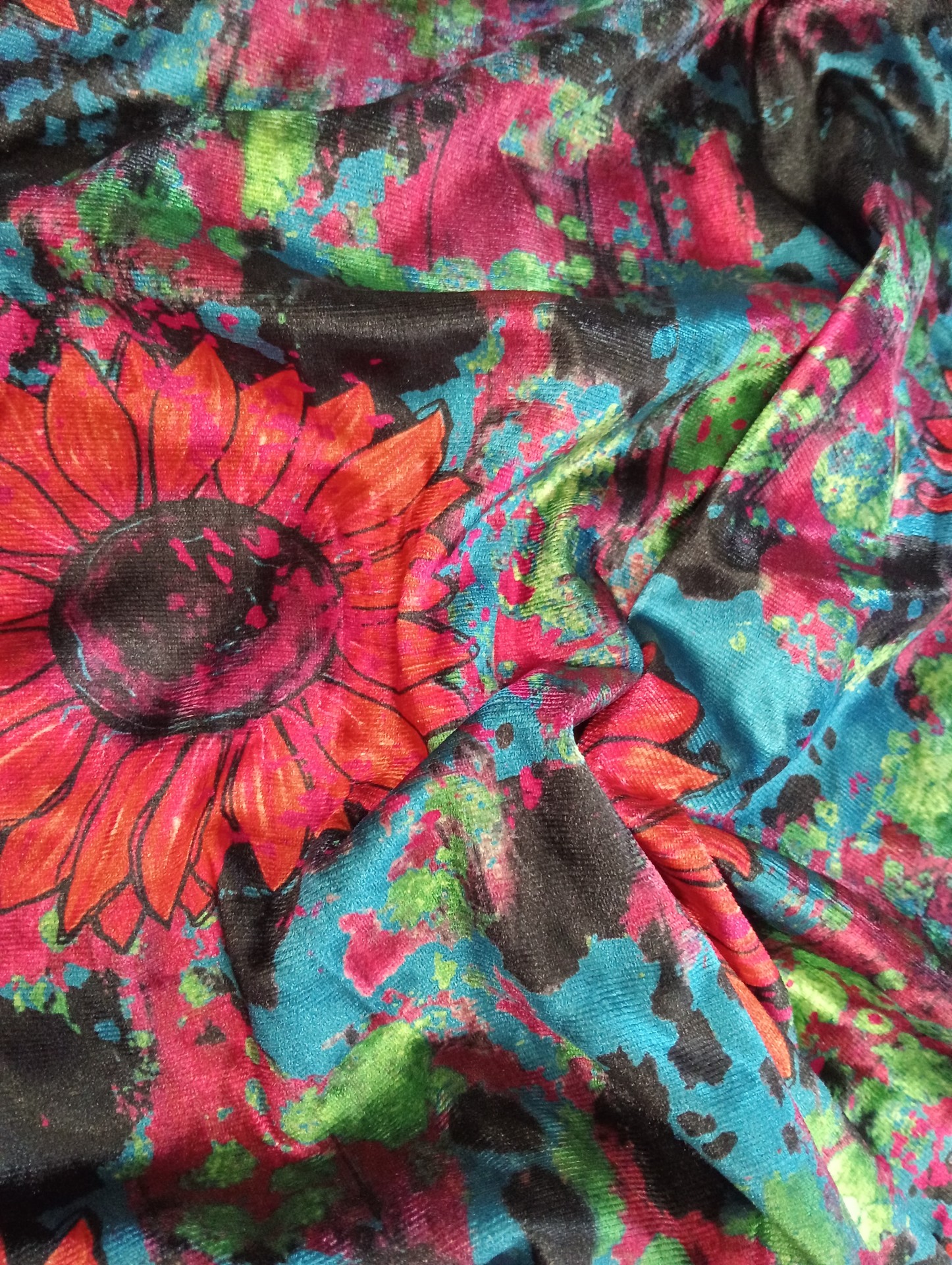 Mod Stretch Velour A-line Midaxi Skirt IN 3 NEW PRINTS! - Image 9