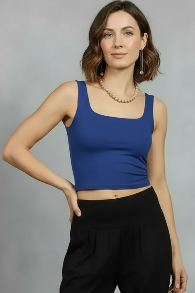 Jersey Scoop Neck Crop Tank NEW COLS ADDED! - Image 4