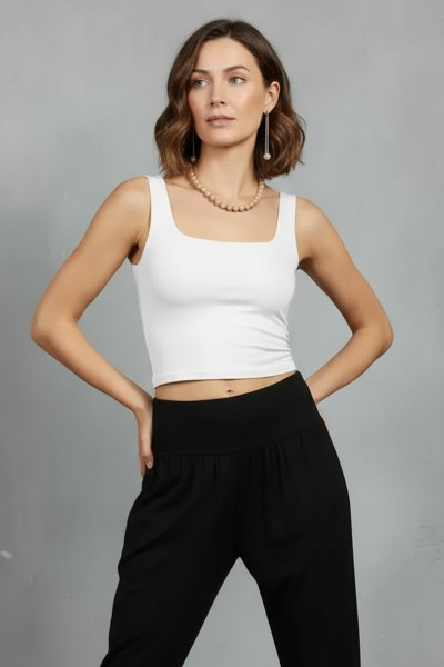 Jersey Scoop Neck Crop Tank NEW COLS ADDED! - Image 5