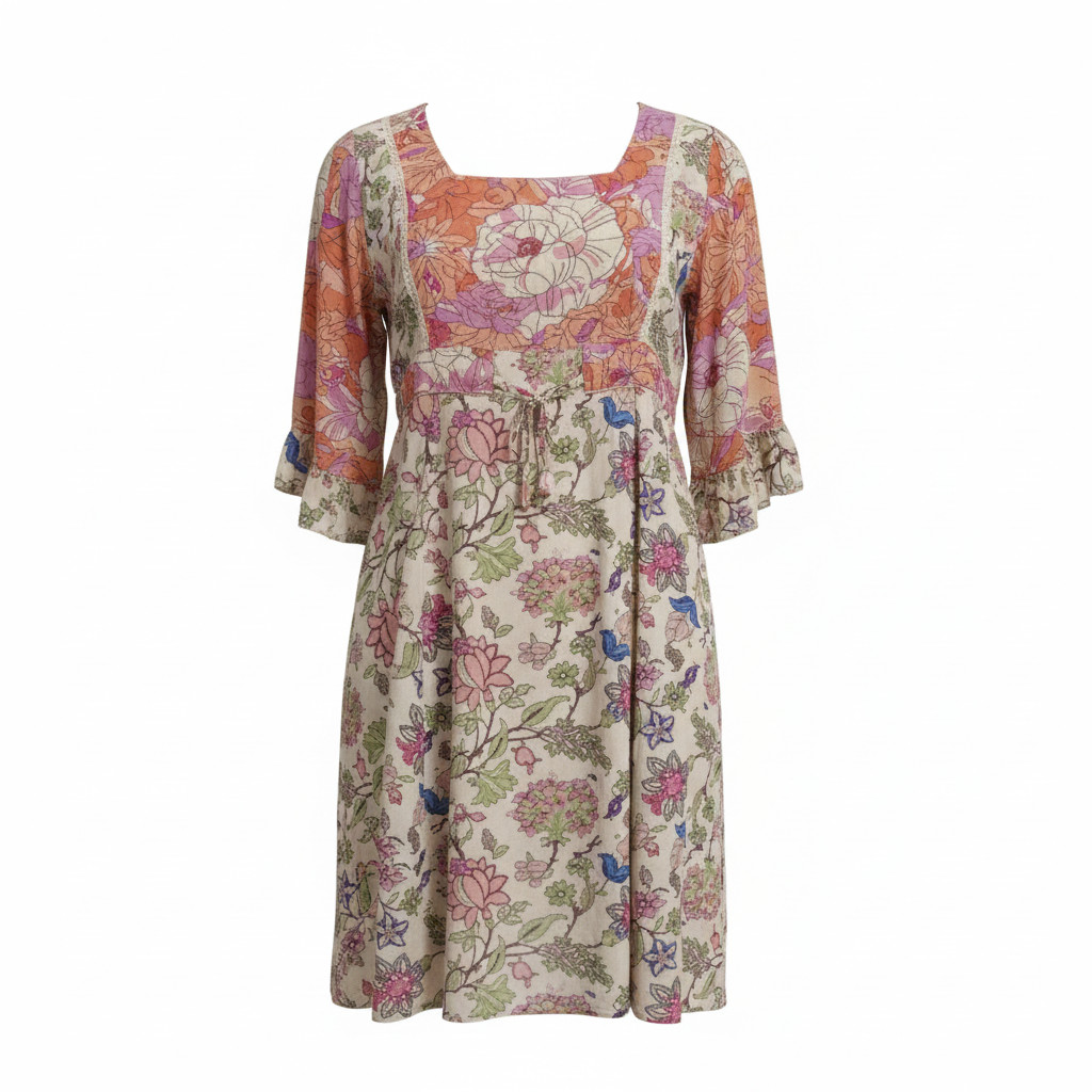 Floral Acid Wash Angel Sleeve NEW PRINTS! - Image 3