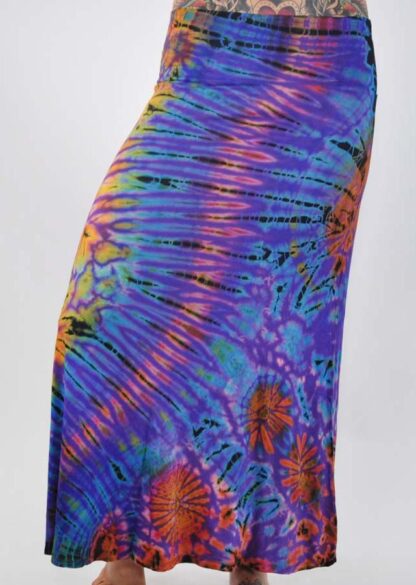 Tie Dye Spandex Long Skirt - Image 16