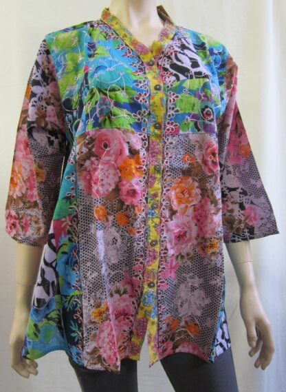 Button Thru Overdye Top