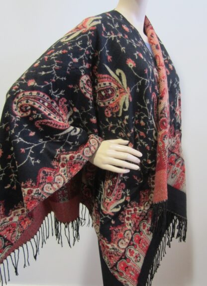 Paisley Reversible Ruana