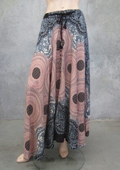 Doily Boho Button Maxi Skirt