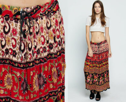 Market Bagru Crinkle Skirt