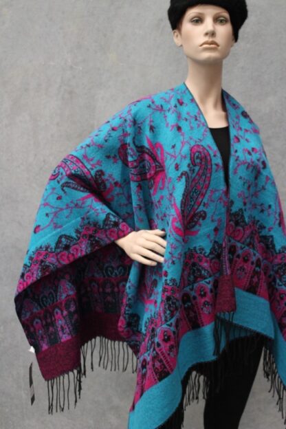 Paisley Reversible Ruana