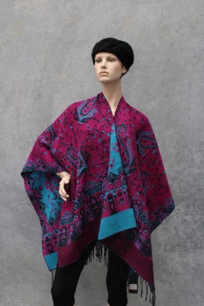 Paisley Reversible Ruana