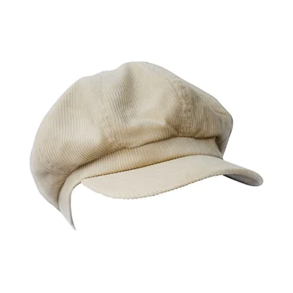Cotton Corduroy Newsboy Cap - Image 15