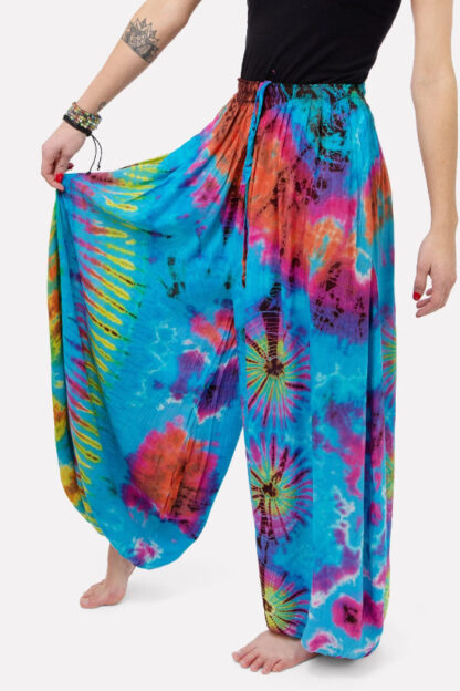 Tie Dye Rayon Harem Pants - Image 6