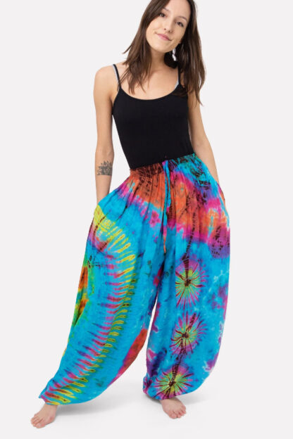 Tie Dye Rayon Harem Pants