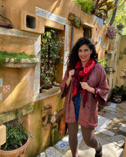 Jamawar Boho Kimono w Sari Lining (MEZ) - Image 2