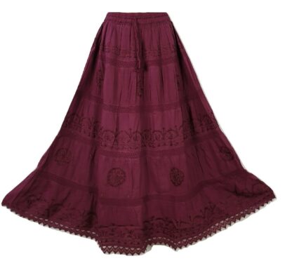 Cotton Voile Embroidered Tier Skirt NEW COLS ADDED! - Image 21