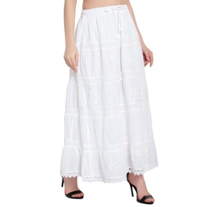 Cotton Voile Embroidered Tier Skirt NEW COLS ADDED! - Image 4