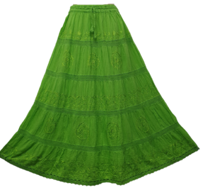 Cotton Voile Embroidered Tier Skirt NEW COLS ADDED! - Image 24
