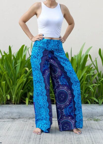 Rayon Doily Print Wraparound Pant - Image 3