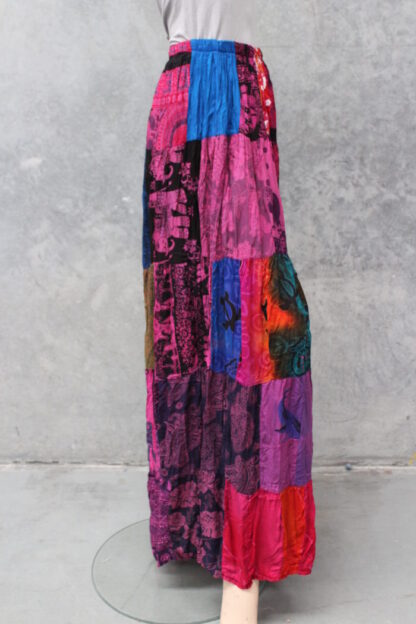 Overdyed Rayon Patch Skirt - Image 3