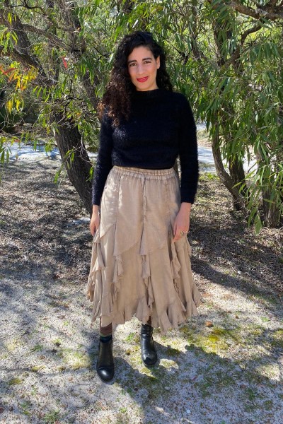 Fluted Bias Layer Ruffle Skirt NEW COLS ADDED! - Image 10