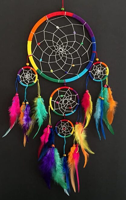 Rainbow Flossy Dreamcatcher