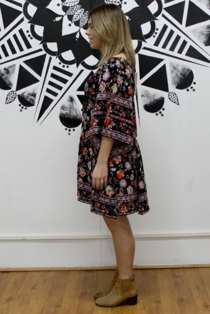 Rayon Crepe Angel Sleeve Dress FLORAL $22.50 - Image 13
