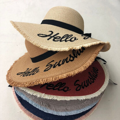 Hello Sunshine Embroidered Hat - Image 8