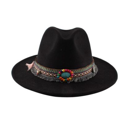 Santa Fe Western Hat w Turq Hatband BACK IN 4 COLS! - Image 5