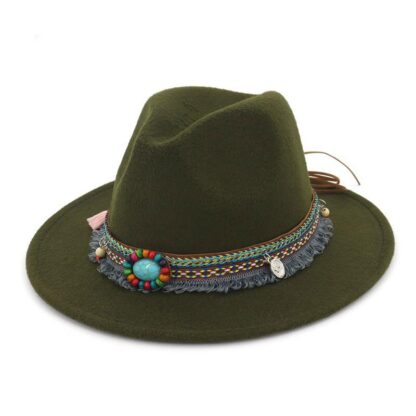 Santa Fe Western Hat w Turq Hatband BACK IN 4 COLS! - Image 3